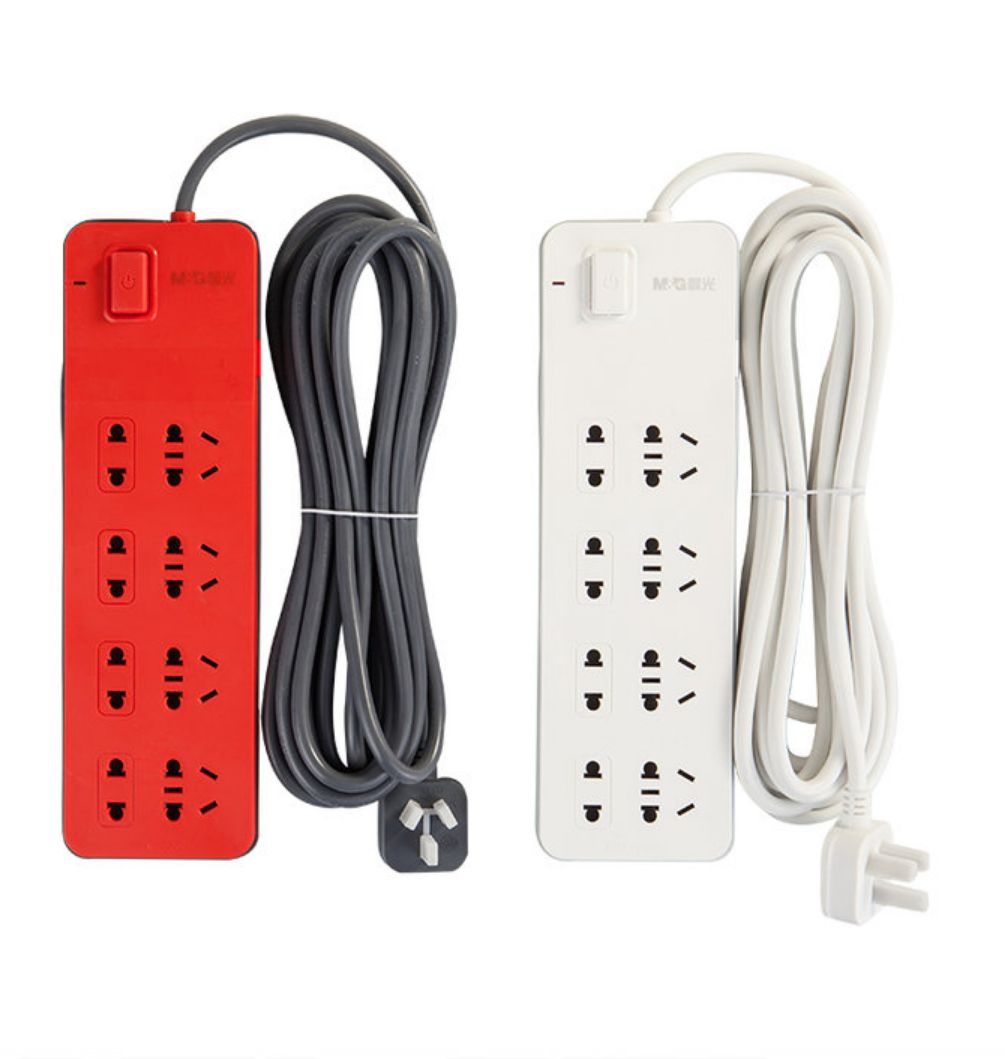 晨光（M&G）AEA98648 日常生活類(lèi)電器 文具插座USB插排插線(xiàn)板接線(xiàn)拖線(xiàn)板插板家用多功能延長(zhǎng)線(xiàn)插座 8插位 5米